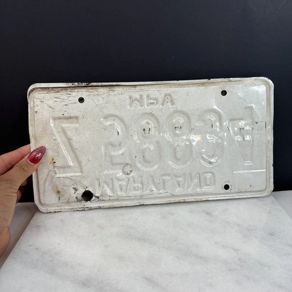 Maryland Z 58834 1984 MPV Vintage License plate